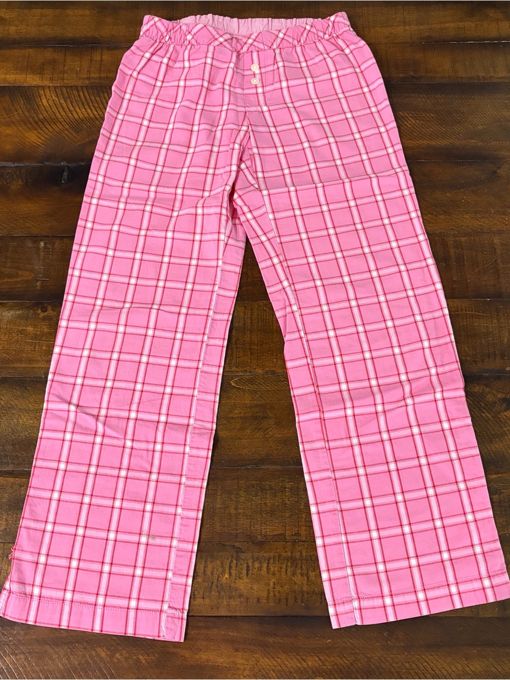 Pink Plaid Pajamas/Lounge Pants